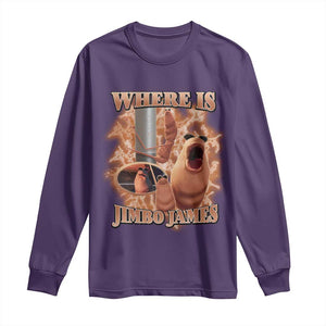 Marcus The Worm Meme Long Sleeve Shirt Where Is Jimbo James TS14 Purple Print Your Wear