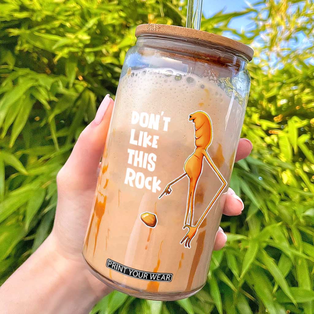 Marcus The Worm Meme Glass Can Do Not Like This Rock TS14 Black Print Your Wear