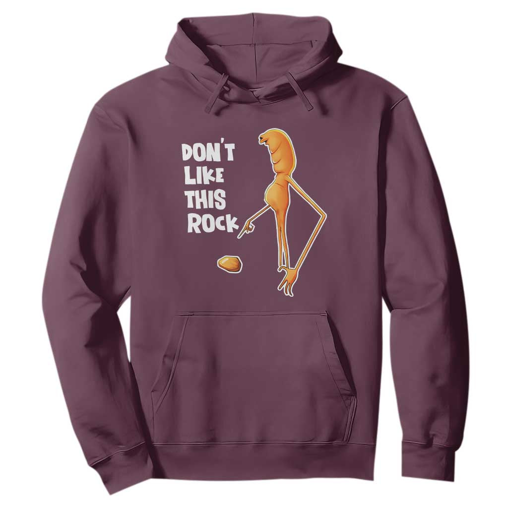 Marcus The Worm Meme Hoodie Do Not Like This Rock TS14 Maroon Print Your Wear