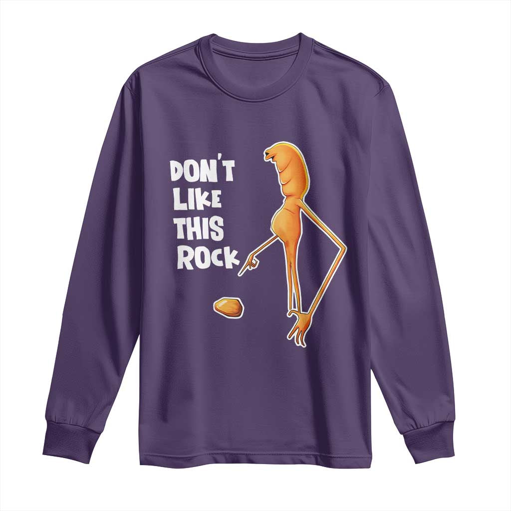 Marcus The Worm Meme Long Sleeve Shirt Do Not Like This Rock TS14 Purple Print Your Wear