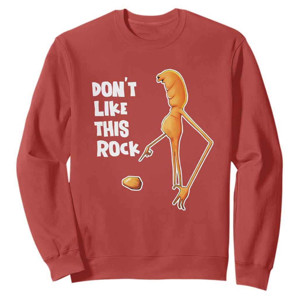 Marcus The Worm Meme Sweatshirt Do Not Like This Rock TS14 Red Print Your Wear