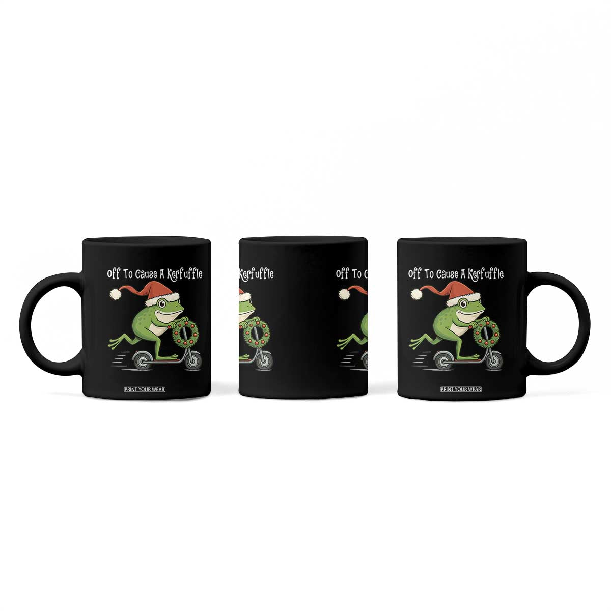 Off To Cause A Kerfuffle Coffee Mug Funny Frog Christmas TS14 Print Your Wear