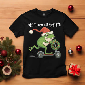 Off To Cause A Kerfuffle T Shirt Funny Frog Christmas TS14 Black Print Your Wear