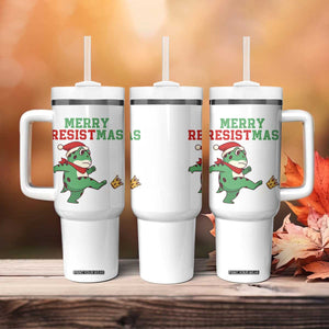Merry Resistmas Frog Christmas Tumbler With Handle TS14 Print Your Wear