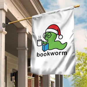 Bookworm Christmas Garden Flag Reading Book Lover TS14 Print Your Wear