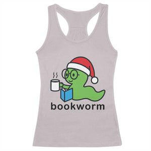 Bookworm Christmas Racerback Tank Top Reading Book Lover TS14 Ice Gray Print Your Wear