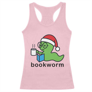 Bookworm Christmas Racerback Tank Top Reading Book Lover TS14 Light Pink Print Your Wear