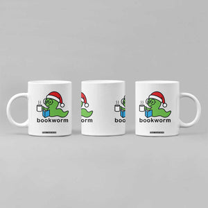 Bookworm Christmas Coffee Mug Reading Book Lover TS14 Print Your Wear