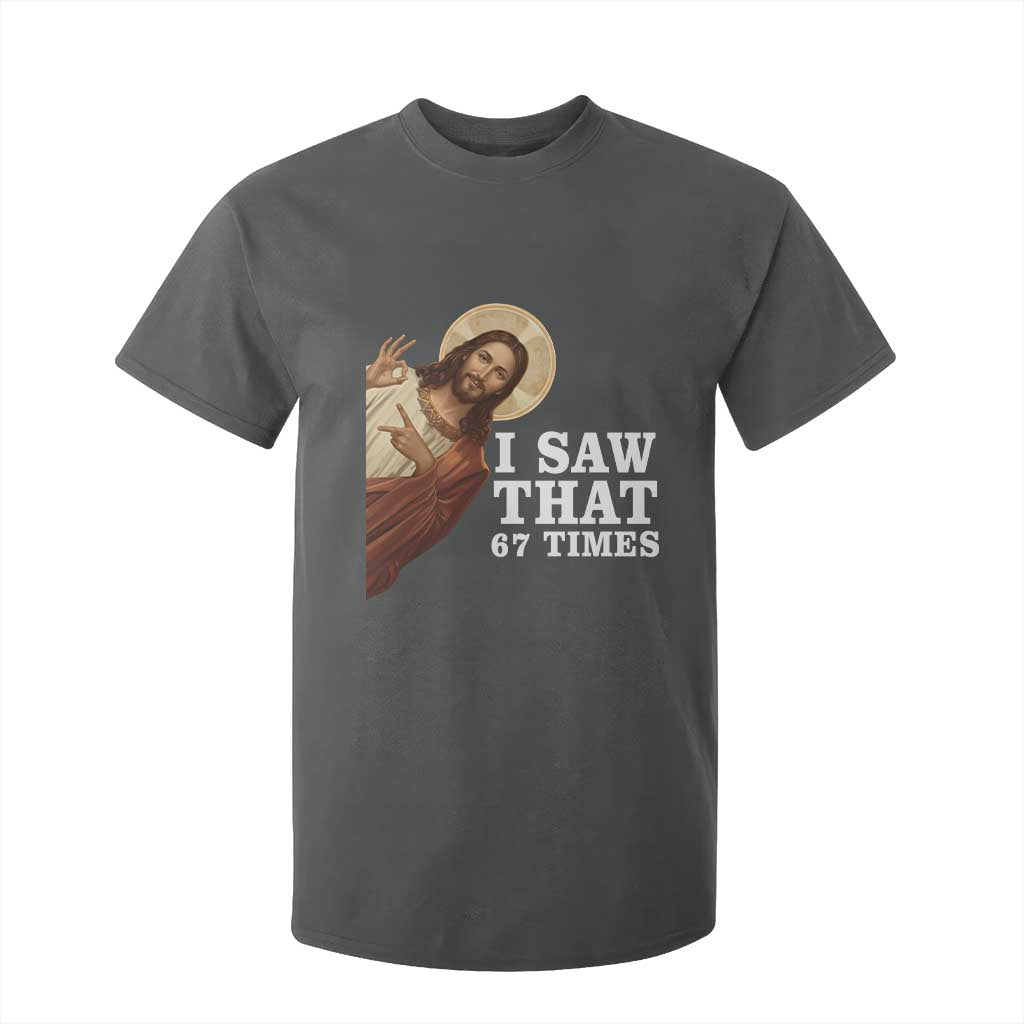 Funny Six Seven Meme T Shirt For Kid I Saw That 67 Times TS14 Dark Heather Print Your Wear