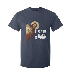 Funny Six Seven Meme T Shirt For Kid I Saw That 67 Times TS14 Navy Print Your Wear