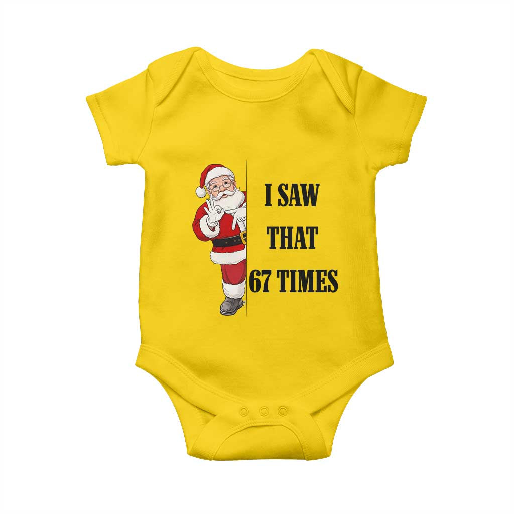 67 Six Seven Santa Christmas Meme Baby Onesie I Saw That TS14 Daisy Print Your Wear