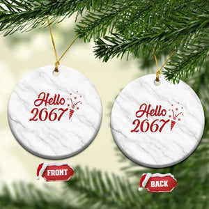 67 Six Seven Meme Ceramic Ornament New Year 2026 TS14 1pc White Marble Print Your Wear