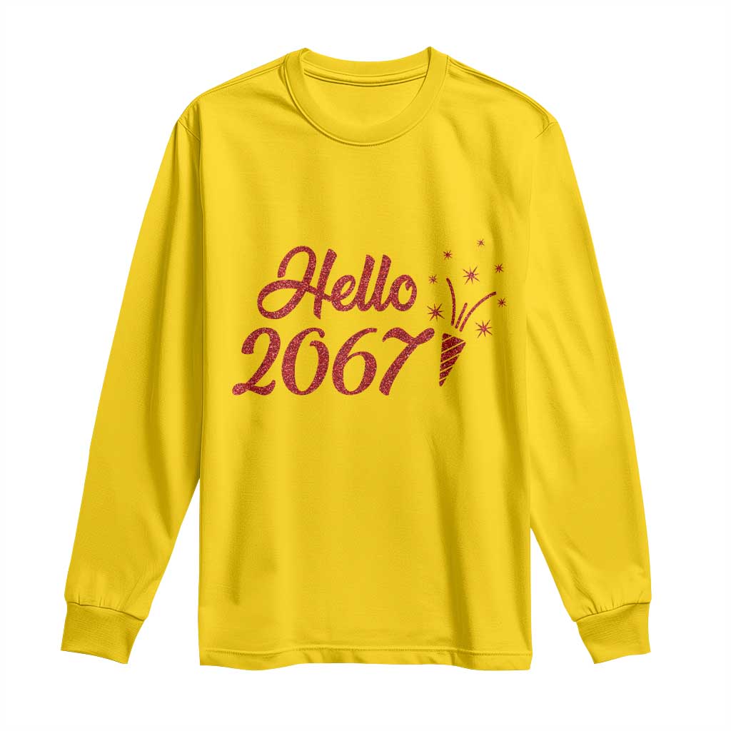 67 Six Seven Meme Long Sleeve Shirt New Year 2026 TS14 Daisy Print Your Wear