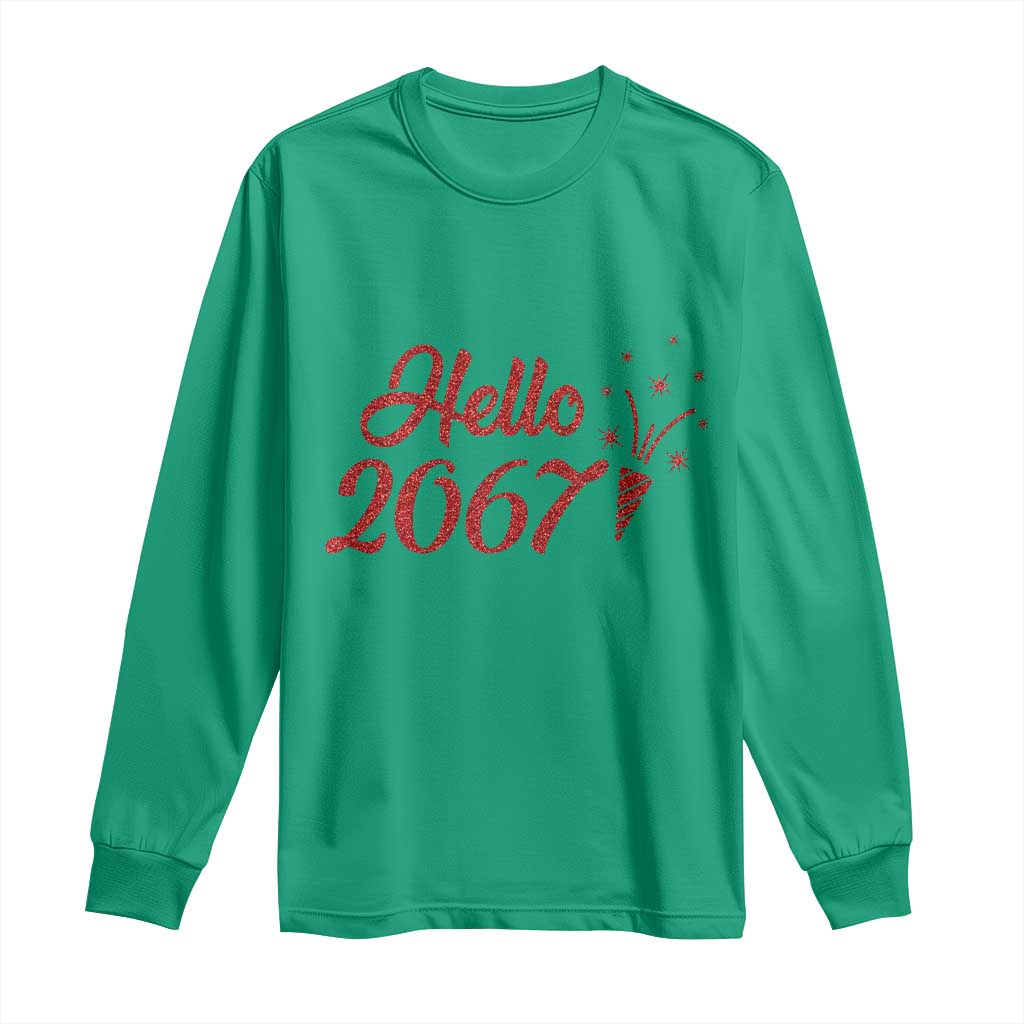 67 Six Seven Meme Long Sleeve Shirt New Year 2026 TS14 Irish Green Print Your Wear