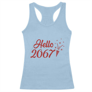 67 Six Seven Meme Racerback Tank Top New Year 2026 TS14 Light Blue Print Your Wear
