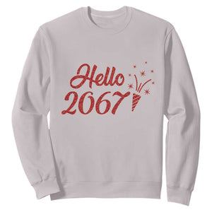 67 Six Seven Meme Sweatshirt New Year 2026 TS14 Ice Gray Print Your Wear