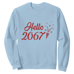 67 Six Seven Meme Sweatshirt New Year 2026 TS14 Light Blue Print Your Wear