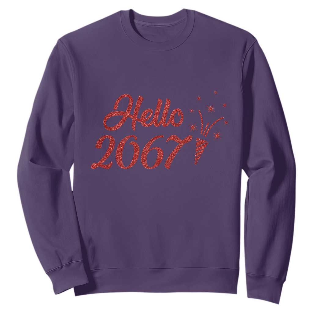67 Six Seven Meme Sweatshirt New Year 2026 TS14 Purple Print Your Wear