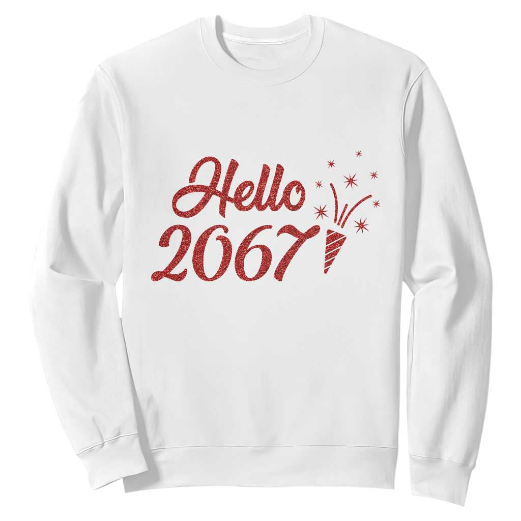 67 Six Seven Meme Sweatshirt New Year 2026 TS14 White Print Your Wear