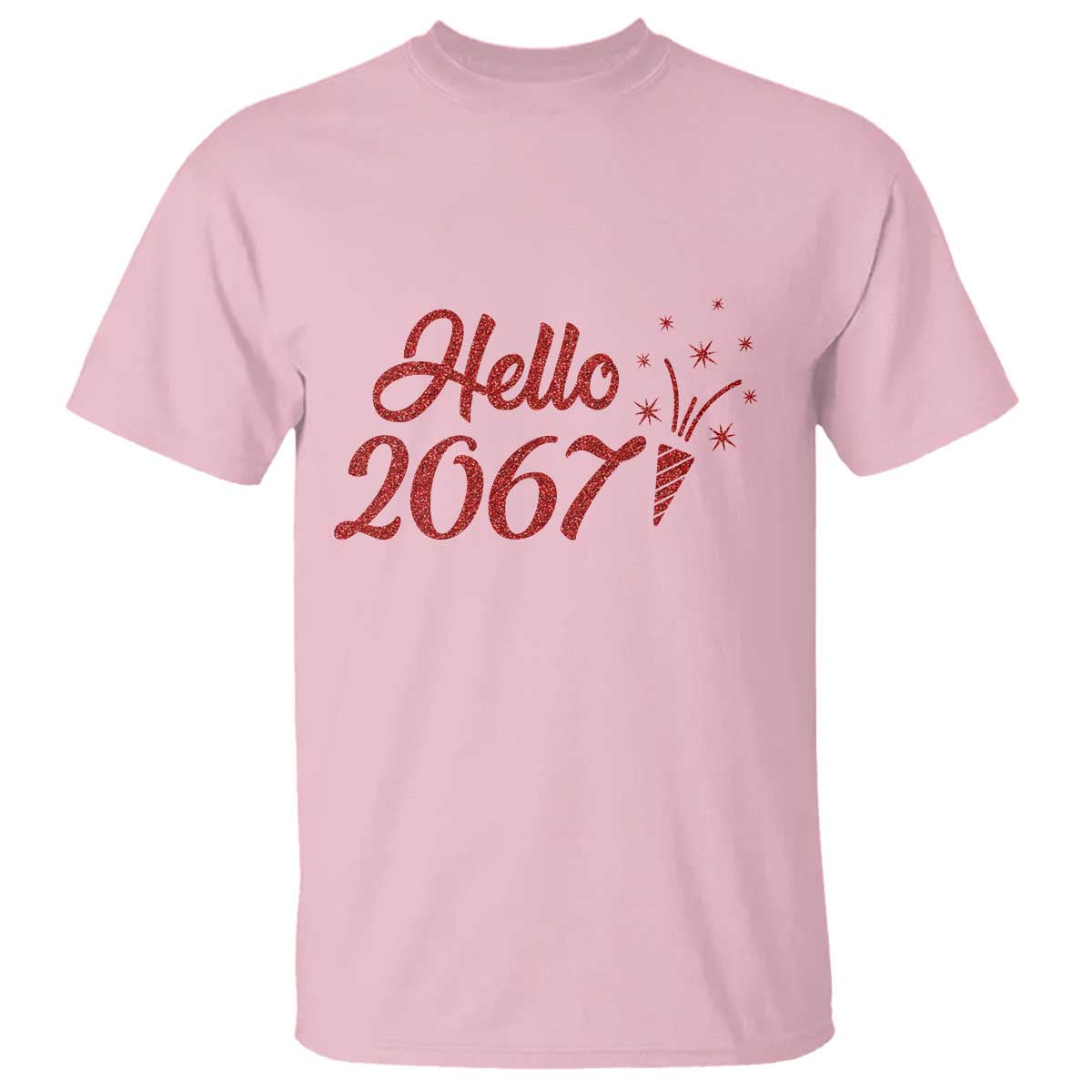 67 Six Seven Meme T Shirt New Year 2026 TS14 Light Pink Print Your Wear