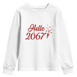 67 Six Seven Meme Youth Sweatshirt New Year 2026 TS14 White Print Your Wear