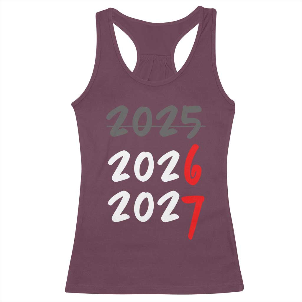 67 Six Seven Meme Racerback Tank Top New Year 2026 Gen Alpha Slang TS14 Maroon Print Your Wear