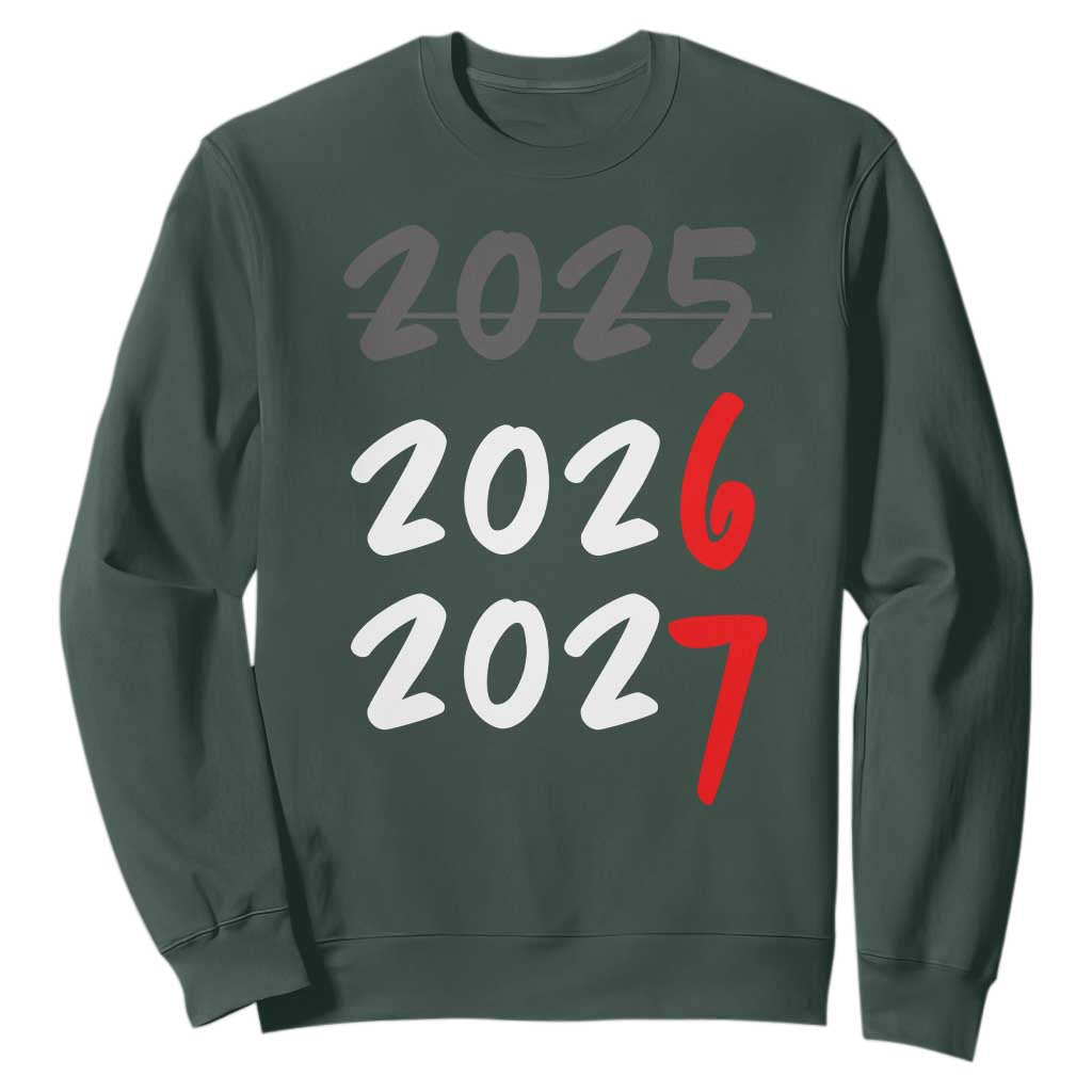 67 Six Seven Meme Sweatshirt New Year 2026 Gen Alpha Slang TS14 Dark Forest Green Print Your Wear