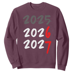 67 Six Seven Meme Sweatshirt New Year 2026 Gen Alpha Slang TS14 Maroon Print Your Wear