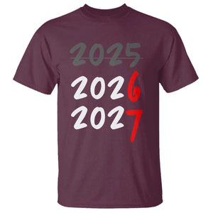 67 Six Seven Meme T Shirt New Year 2026 Gen Alpha Slang TS14 Maroon Print Your Wear