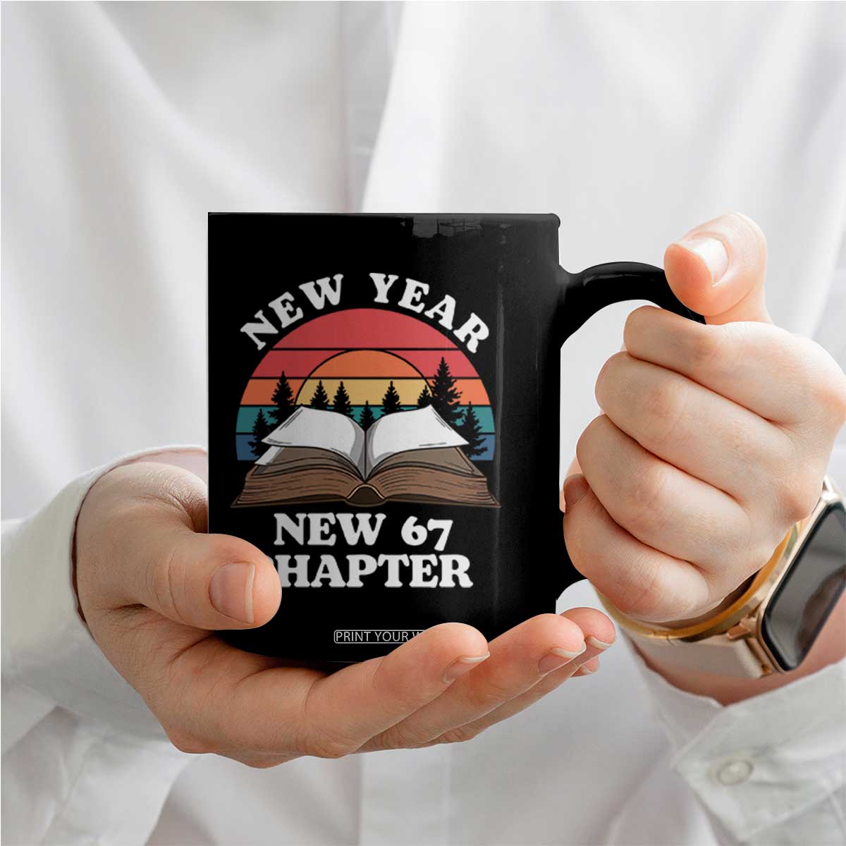Funny Six Seven Meme Coffee Mug New Year New 67 Chapter TS14 Print Your Wear