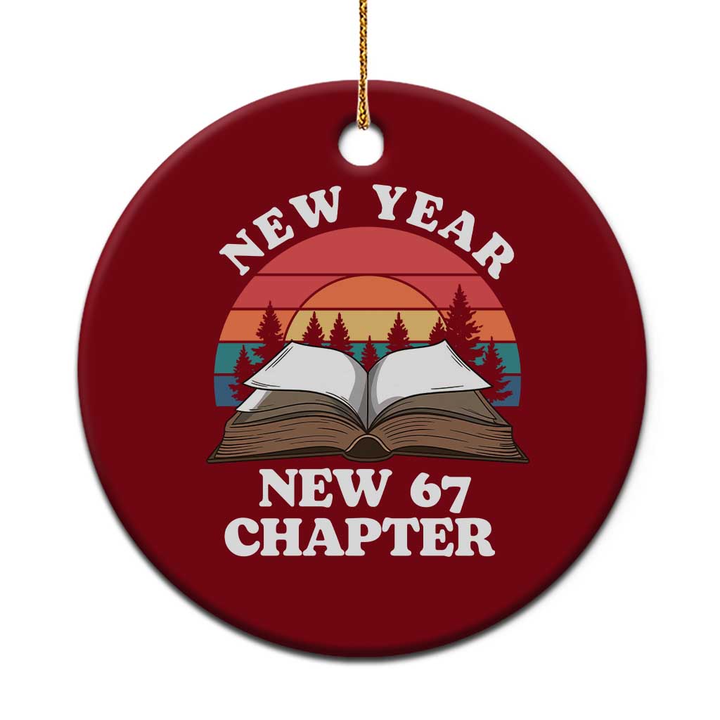 Funny Six Seven Meme Ceramic Ornament New Year New 67 Chapter TS14 1pc Red Print Your Wear