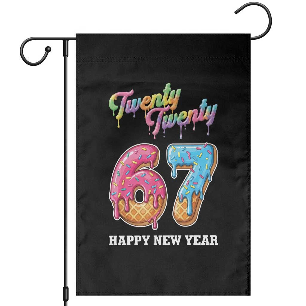 67 Six Seven Meme Garden Flag New Year 2026 Ice Cream Drip TS14 Black Print Your Wear
