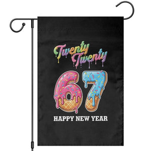 67 Six Seven Meme Garden Flag New Year 2026 Ice Cream Drip TS14 Black Print Your Wear
