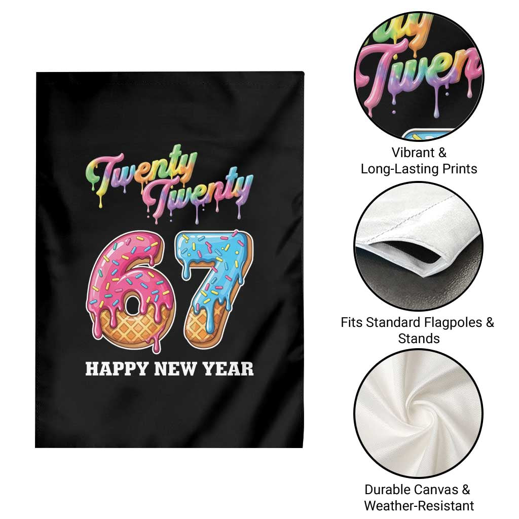 67 Six Seven Meme Garden Flag New Year 2026 Ice Cream Drip TS14 Print Your Wear