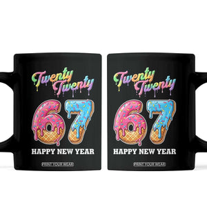 67 Six Seven Meme Coffee Mug New Year 2026 Ice Cream Drip TS14 Black Print Your Wear
