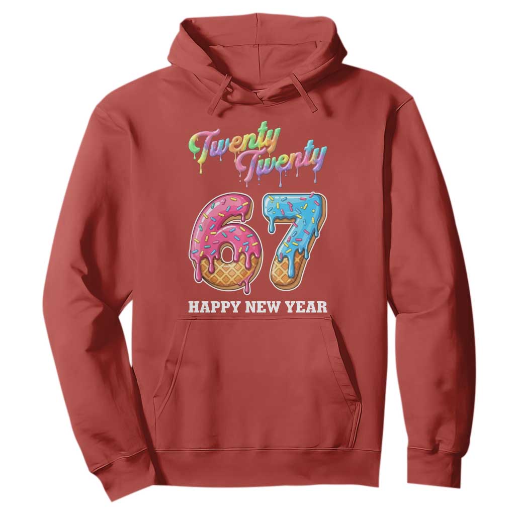 67 Six Seven Meme Hoodie New Year 2026 Ice Cream Drip TS14 Red Print Your Wear