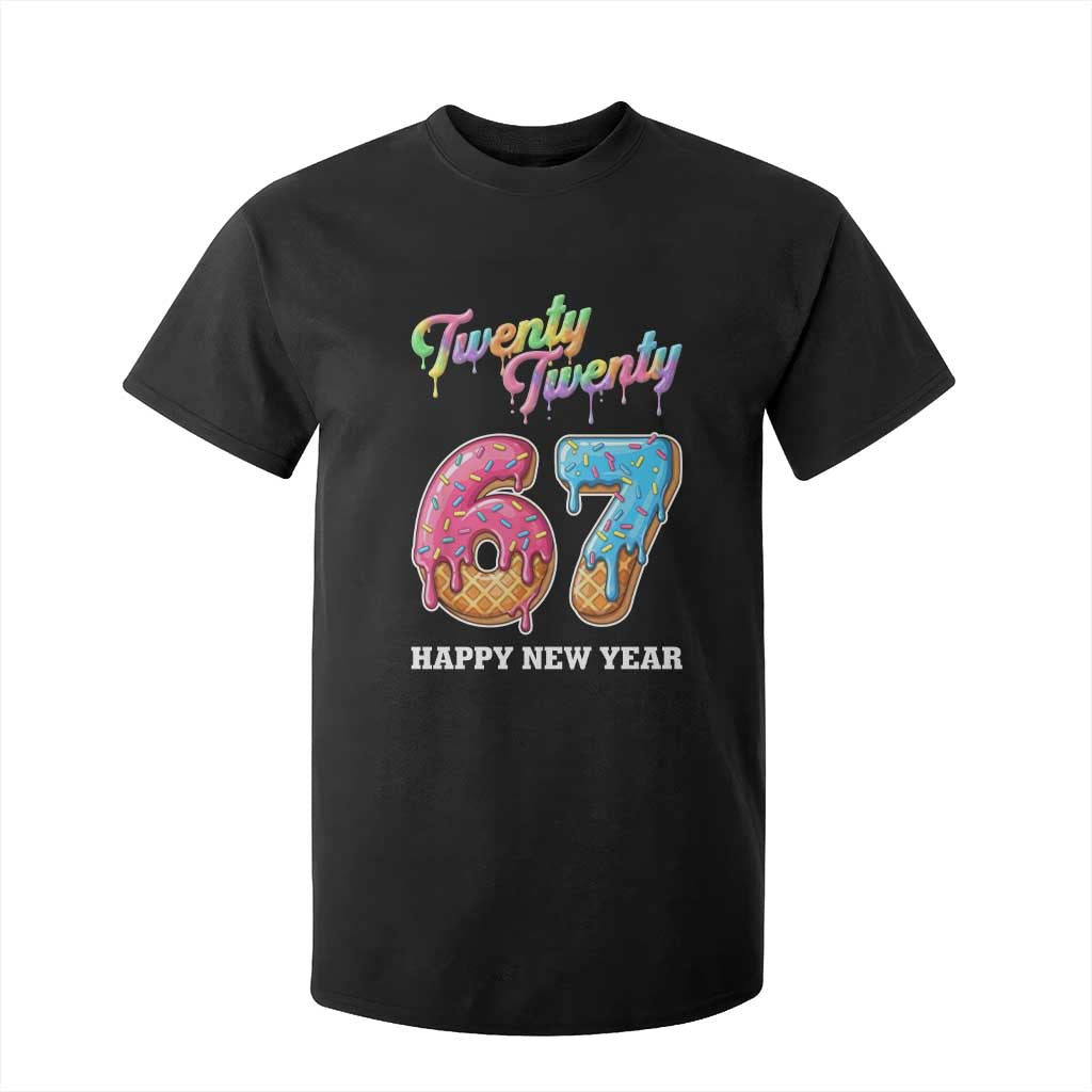 67 Six Seven Meme T Shirt For Kid New Year 2026 Ice Cream Drip TS14 Black Print Your Wear