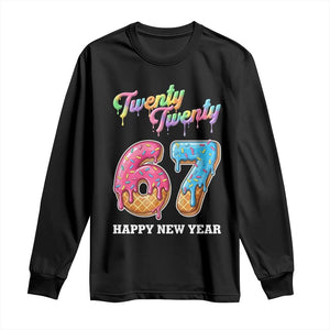 67 Six Seven Meme Long Sleeve Shirt New Year 2026 Ice Cream Drip TS14 Black Print Your Wear