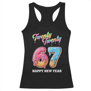 67 Six Seven Meme Racerback Tank Top New Year 2026 Ice Cream Drip TS14 Black Print Your Wear