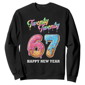 67 Six Seven Meme Sweatshirt New Year 2026 Ice Cream Drip TS14 Black Print Your Wear
