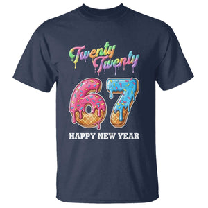 67 Six Seven Meme T Shirt New Year 2026 Ice Cream Drip TS14 Navy Print Your Wear