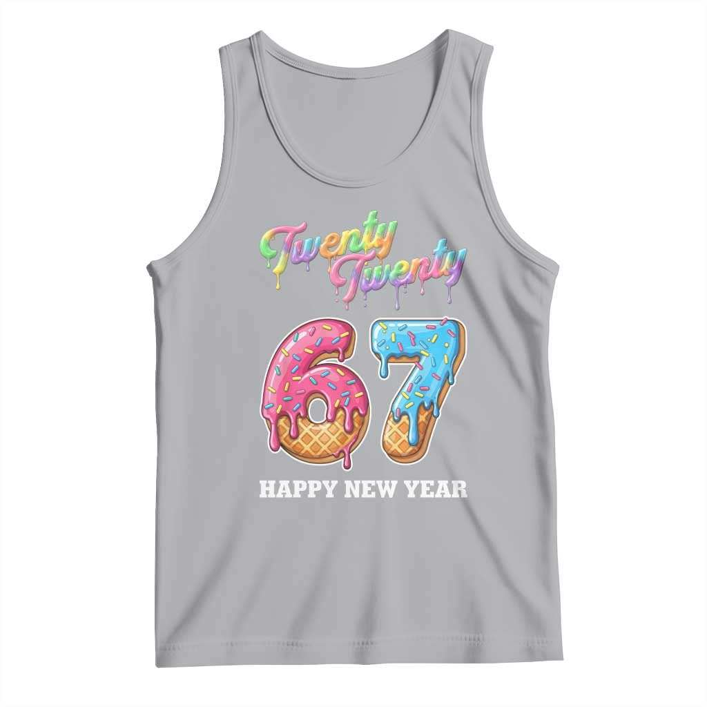 67 Six Seven Meme Tank Top New Year 2026 Ice Cream Drip TS14 Athletic Heather Print Your Wear