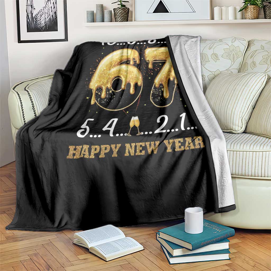 67 Six Seven Meme Throw Blanket Happy New Year 2026 TS14 Print Your Wear