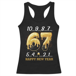 67 Six Seven Meme Racerback Tank Top Happy New Year 2026 TS14 Black Print Your Wear