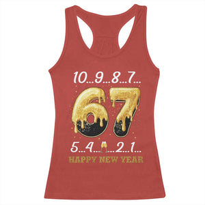 67 Six Seven Meme Racerback Tank Top Happy New Year 2026 TS14 Red Print Your Wear