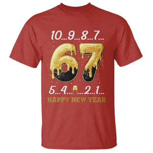 67 Six Seven Meme T Shirt Happy New Year 2026 TS14 Red Print Your Wear