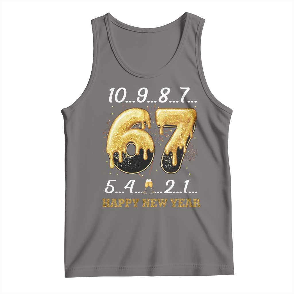 67 Six Seven Meme Tank Top Happy New Year 2026 TS14 Deep Heather Print Your Wear