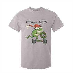 Off To Cause A Kerfuffle T Shirt For Kid Funny Frog Christmas Meme Weirdcore TS14 Ice Gray Print Your Wear