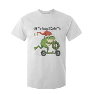 Off To Cause A Kerfuffle T Shirt For Kid Funny Frog Christmas Meme Weirdcore TS14 White Print Your Wear
