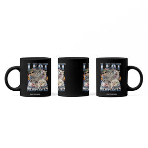Funny Cat Meme Coffee Mug I Eat Microplastics TS14 Print Your Wear